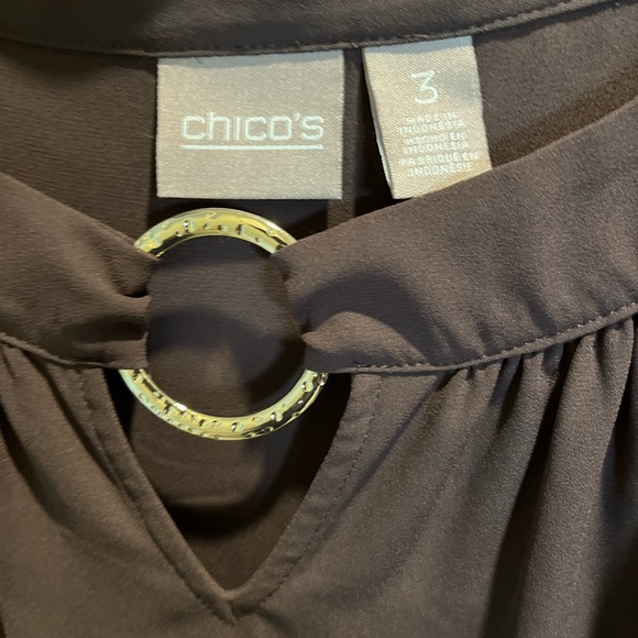 10. NWT WOMENS CHICO’S 3/XL DETAIL TOP - Picture 2 of 6